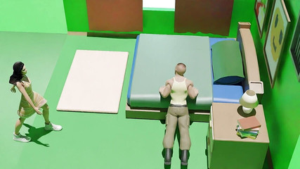 جاءت صديقتي المثيرة عندما كنت أمارس التمارين الرياضية، وقالت إنني Handaome وأنها تريد ممارسة الجنس معي